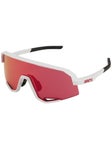 100% Slendale Matte White HiPER Red Mirror Lens