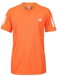 adidas Boy's Spring Club 3-Stripe Top Orange XS