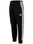 adidas Girl's Fall 3-Stripe Fleece Jogger Black M