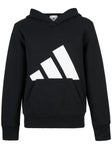 adidas Boy's Fall Big Logo Fleece Hoodie Black S