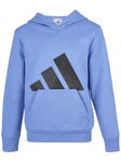 adidas Boy's Fall Big Logo Fleece Hoodie Blue S