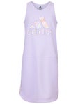 adidas Girl's Spring 3 Stripe Dress Purple XL