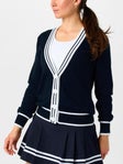 Bubble Wms Cross Racquet Mel Cardigan Navy L