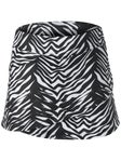 Fila Girl's Fall Zebra Print Tiered Skirt Black M