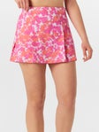 Grand Slam Wms Spring Pleat Print Skirt Pink XL