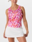 Grand Slam Wms Square Neck Print Tank Pink L