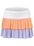 Lucky in Love Girl's Doubles Pleat Skirt Multi XS