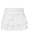Lucky In Love Girl's Linen Play Skirt White L