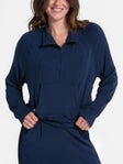 Lucky in Love Wms Apres Lucky Half Zip Navy XS