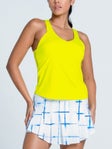 Lucky In Love Wms Club House Tank Yellow M