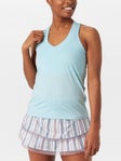 Lucky In Love Women's Club V-Neck Tank Wave S
