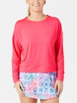 Lucky in Love Wms L-UV Hype LS Top Coral Crush S