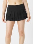 Lucky in Love Women's Core Pleat Tier Skirt Black M
