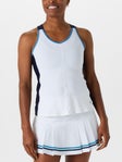 LIJA Women's Club Vibes Ladder Tank Wh/Jet Blue XL