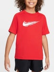 Nike Boy's Summer Swoosh Top Red XL