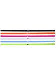 Nike Flex Classic Slim Headbands 6 Pk - Volt/Pink/White