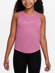 Nike Girl's One Logo Tank Pink L