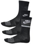 Nike Junior Cushion Crew Sock 3-Pack Black/White MD