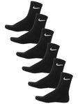 Nike Jr Everyday Cushion Crew Sock 6-Pack Black M