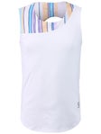 Sofibella Girl's Fun Stripes Tank White S