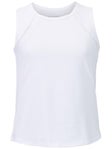 Sofibella Girl's Tres Blanc Trellis Tank White L