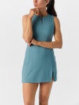Travis Mathew Wms Sunfire Zip Dress Smoke Blue L