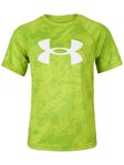Under Armour Boy's Fall Tech Print Top Green L