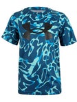 Under Armour Boy's Spring Print Top Wham Blue XS