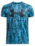 Under Armour Boy's Spring Tech Print Top Blue S