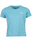 Under Armour Girl's Spring Tech Top Blue XS
