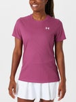 Under Armour Wms Fall Tech Rib Top Fuchsia Dusk L