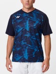 Yonex Men's Fall Print Performance Top Navy M