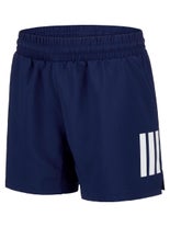 adidas Boy's Fall Club 3-Stripe Short Blue S