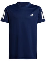 adidas Boy's Fall Club 3 Stripe Top Navy M