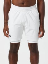 adidas Men's Paris 2-in-1 Short White L