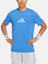 adidas Men's Spring Graphic Top Blue S