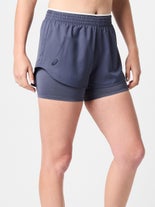 Asics Women's Fall Match Short Indigo Fog L