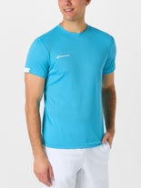 Babolat Men's Play Crew Neck Tee Cyan Blue S