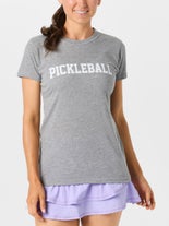 Bubble Women's Pickleball T-Shirt Grey M