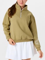 CourtLife Wms Happiest Court 1/4 Zip Camel XS
