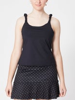 Denise Cronwall Wms Vespa Scrunchie Tank Black L