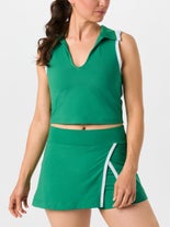 FP Movement Wms Forehand Sleeveless Polo Green XS