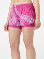 Flow Society Women's Enso 2-in-1 Short Neon Pink XL