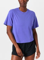 Fabletics Wms Summer Cotton Boxy Tee Sapphire S