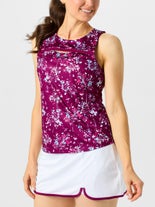 Grand Slam Women's Winter Keyhole Tank Pink XS