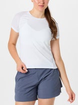 InPhorm Wms Shadow Eva Short Sleeve Top White L