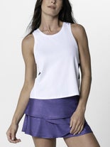 Lucky In Love Wms Legacy Hip Fit Tank White L