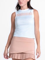 Lucky in Love Wms Riviera Muscle Tank Wave L