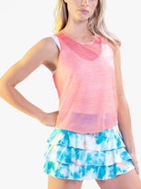 Lucky in Love Wms Waves Haze Tank Orange XL