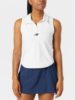 New Balance Women's Core Collared Tank White XL
